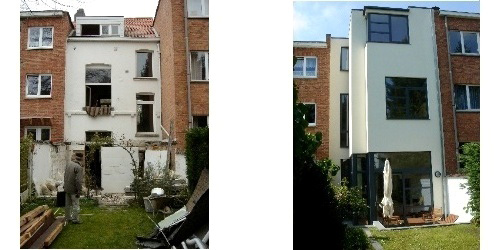 Transformation d'une maison à Etterbeek (2009)